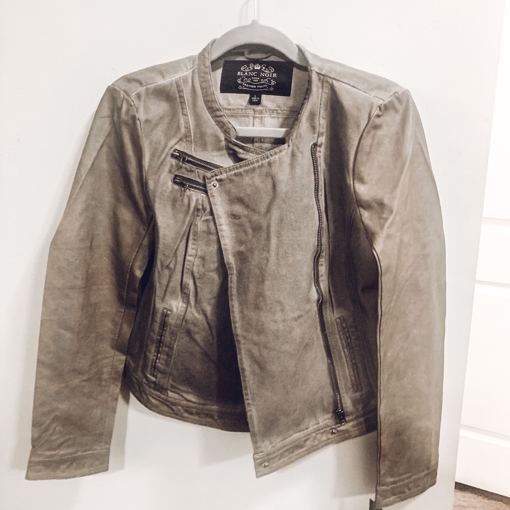 Faux leather jacket, NWT